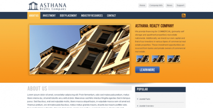 Asthana Realty Joomla! Template