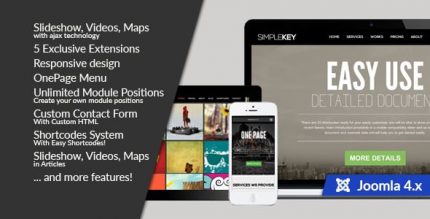 SimpleKey :: One Page Portfolio Joomla 3