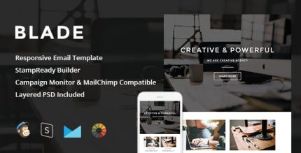 Blade - Адаптивный Email + StampReady Builder