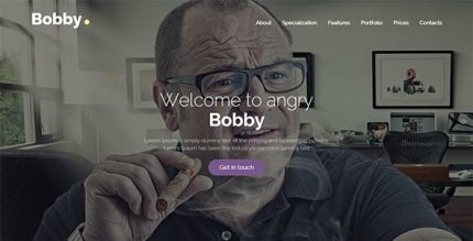 Bobby - Creative One Page Joomla Template