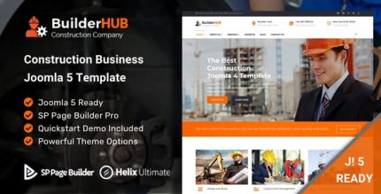 Builder HUB- Construction Business Joomla 5 Template