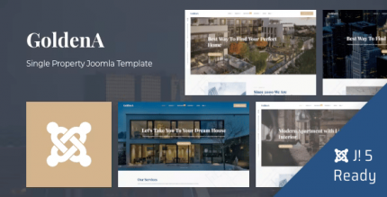 GoldenA - Single Property Joomla 5 Template