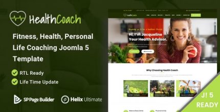 Health Coach - Joomla 5 Template for Fitness