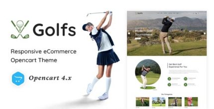 Golfs - Адаптивный OpenCart 4 Шаблон