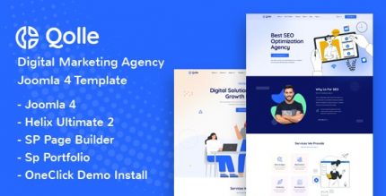 Qolle - Joomla 5 Digital Marketing Agency Joomla Template