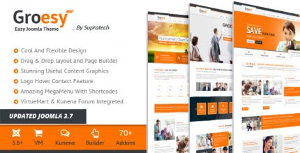 Groesy - Responsive Multi-Purpose Joomla Template