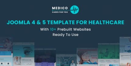 Medico - Joomla 4 & 5 Template For Healthcare With Prebuilt Websites