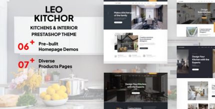 Leo Kitchor - Kitchens & Интерьер Prestashop Шаблон