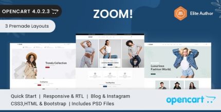 Zoom - Мода & Одежда Opencart Шаблон