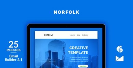 Norfolk Email Шаблон + Онлайн Emailbuilder 2.1