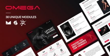 Omega Email-Шаблон + Онлайн Builder
