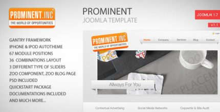 Prominent - Joomla Template
