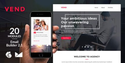 Vend Email Шаблон + Онлайн Emailbuilder 2.1