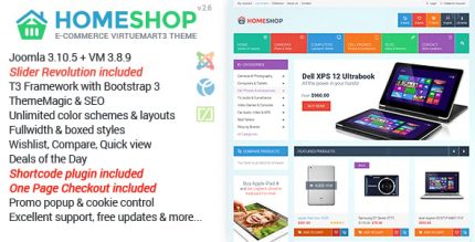 Homeshop Responsive Multipurpose VirtueMart Theme