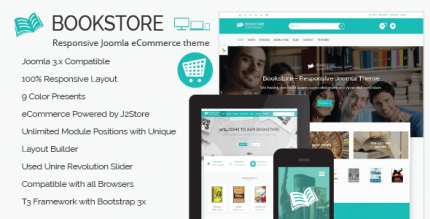 Bookstore - Responsive Joomla eCommerce Theme