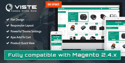 SM Viste - Адаптивный Многоцелевой Magento 2 и 1 Шаблон