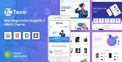 Teco - Адаптивный Hitech/Цифровой Magento 2 Магазин Шаблон