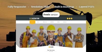 Construction - Industrial Joomla Template