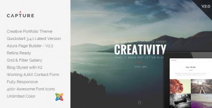 Capture - Creative Portfolio Joomla Template