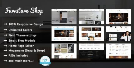 Мебельный Магазин - Интерьер Дизайн PrestaShop Шаблон
