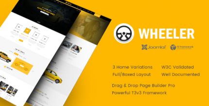 Wheeler - Taxi Company & Cab Service Joomla Template