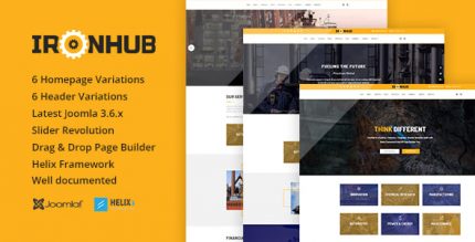 IronHub - Industrial / Factory / Engineering Joomla Template